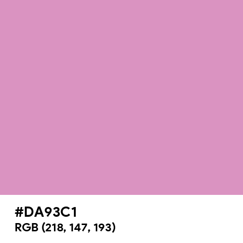 Firm Pink (Hex code: DA93C1) Thumbnail