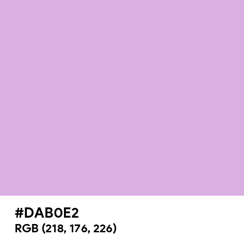Medium Lavender Magenta (Hex code: DAB0E2) Thumbnail