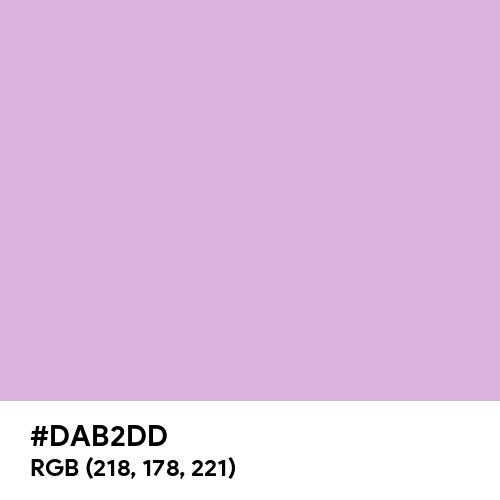 Pink Lavender (Hex code: DAB2DD) Thumbnail