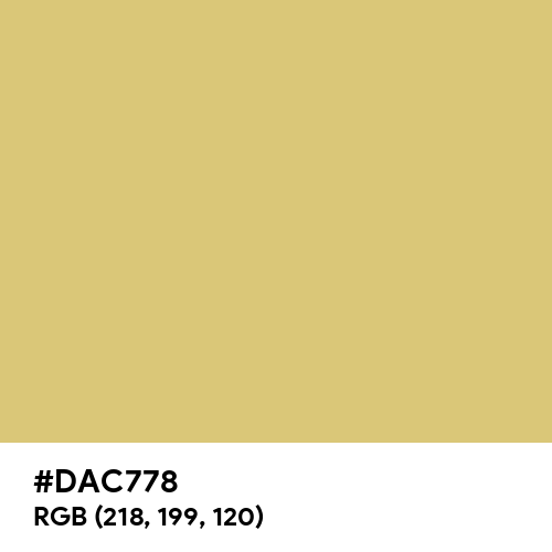 Neutral Yellow (Hex code: DAC778) Thumbnail