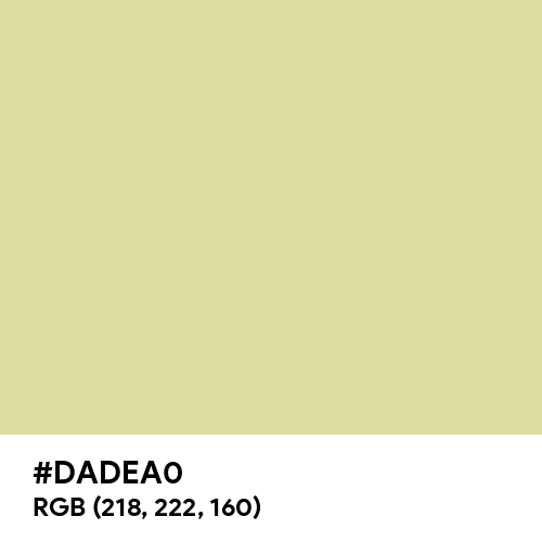 Pale Goldenrod (Hex code: DADEA0) Thumbnail