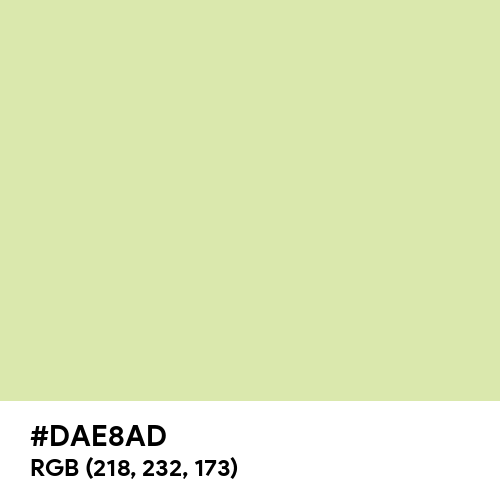 Pale Goldenrod (Hex code: DAE8AD) Thumbnail