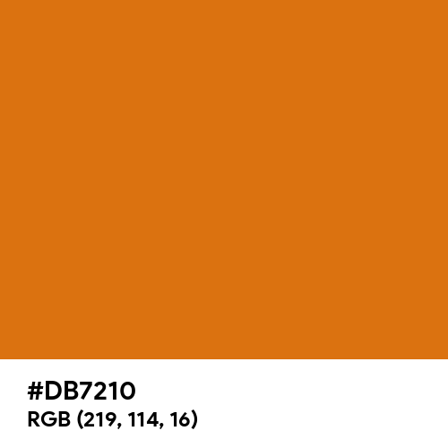 Gold Orange (Hex code: DB7210) Thumbnail