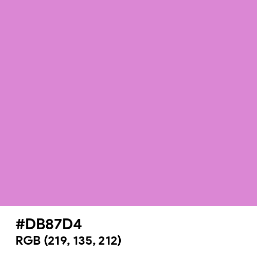 Lotus Pink (Hex code: DB87D4) Thumbnail