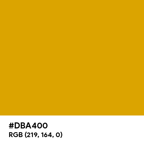 Broom Yellow (RAL) (Hex code: DBA400) Thumbnail
