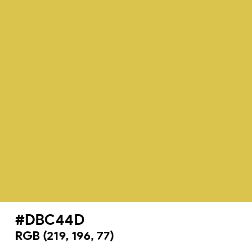 Greenish Yellow (Hex code: DBC44D) Thumbnail
