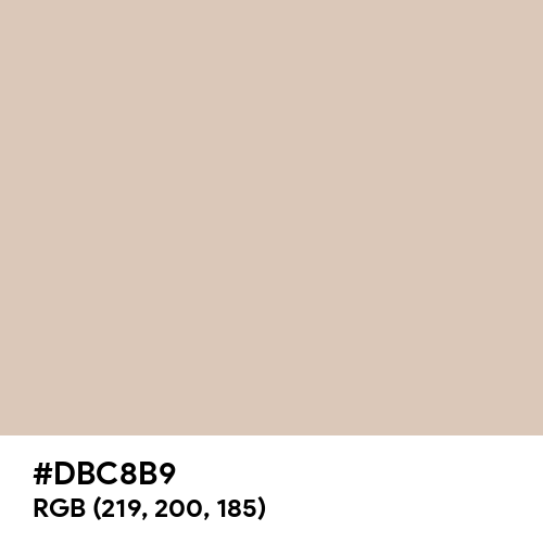 Pastel Gray (Hex code: DBC8B9) Thumbnail
