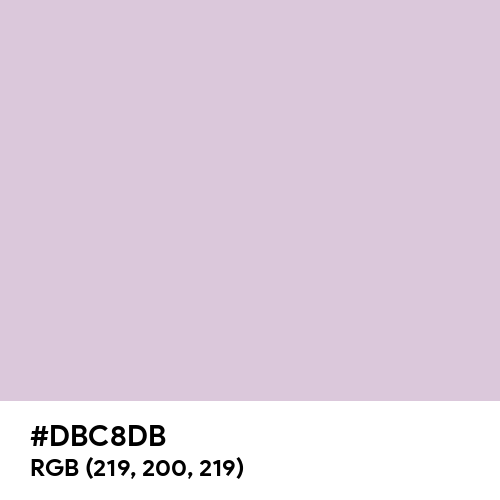 Languid Lavender (Hex code: DBC8DB) Thumbnail