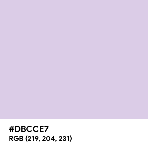 Languid Lavender (Hex code: DBCCE7) Thumbnail