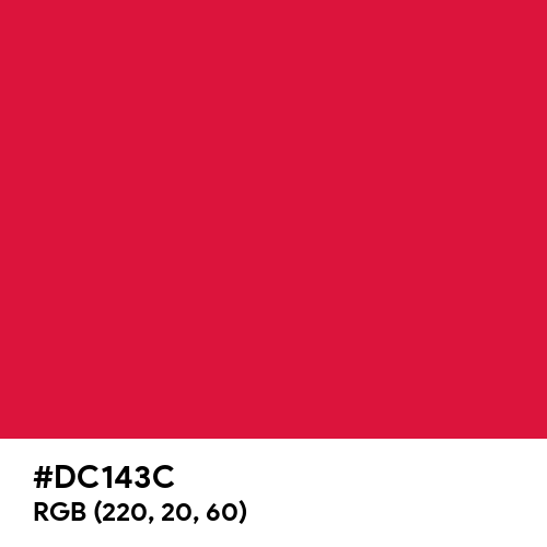 Crimson (Hex code: DC143C) Thumbnail
