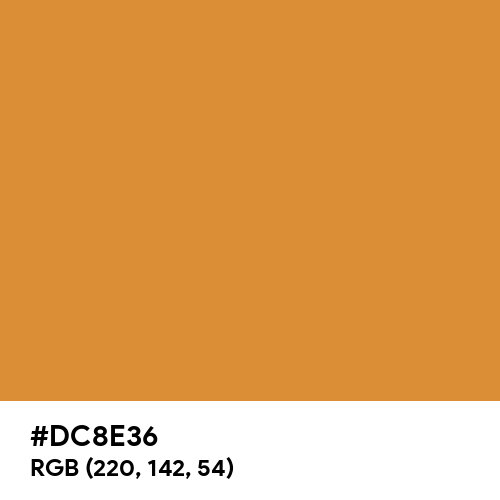 Orange Pitch (Hex code: DC8E36) Thumbnail