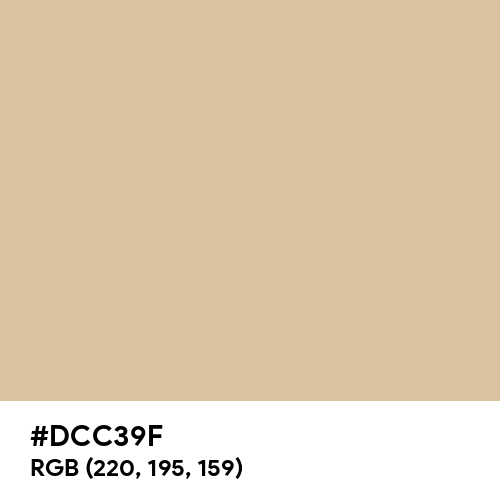 Natural Rice Beige (Hex code: DCC39F) Thumbnail