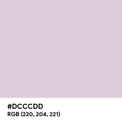 Languid Lavender (Hex code: DCCCDD) Thumbnail