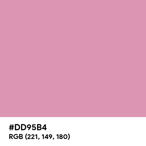 Techno Pink (Hex code: DD95B4) Thumbnail