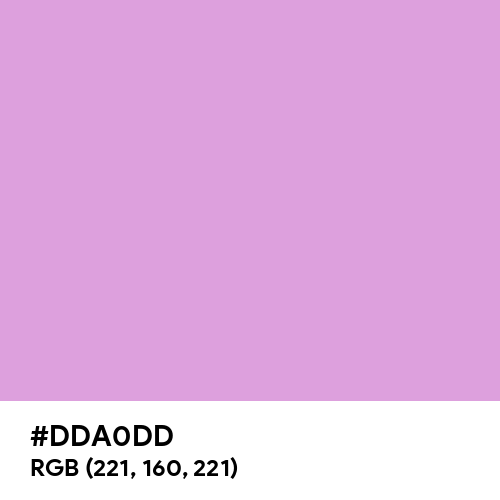 Medium Lavender Magenta (Hex code: DDA0DD) Thumbnail