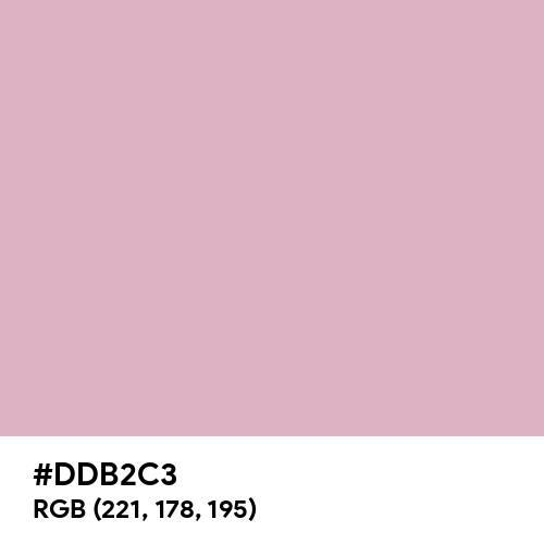 Pink Lavender (Hex code: DDB2C3) Thumbnail