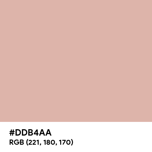 Pale Chestnut (Hex code: DDB4AA) Thumbnail