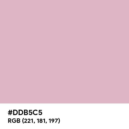 Pink Lavender (Hex code: DDB5C5) Thumbnail