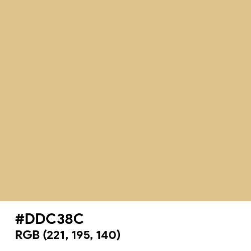 Gold (Crayola) (Hex code: DDC38C) Thumbnail
