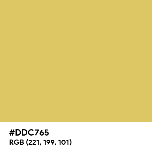 Williams Pear Yellow (Hex code: DDC765) Thumbnail
