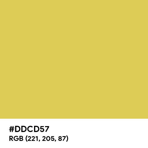 Chinese Green (Hex code: DDCD57) Thumbnail