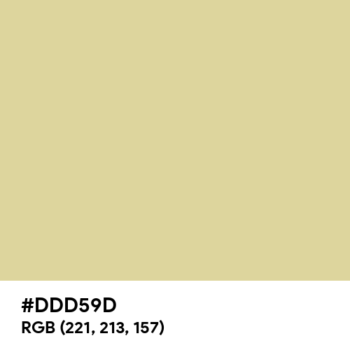 Mild Yellow (Hex code: DDD59D) Thumbnail