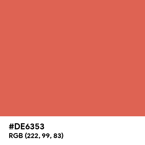 Apricot Rouge (Hex code: DE6353) Thumbnail