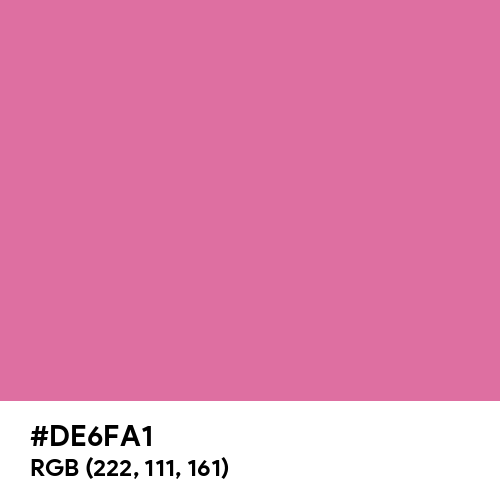 China Pink (Hex code: DE6FA1) Thumbnail