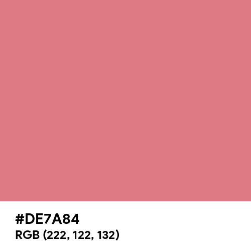 New York Pink (Hex code: DE7A84) Thumbnail