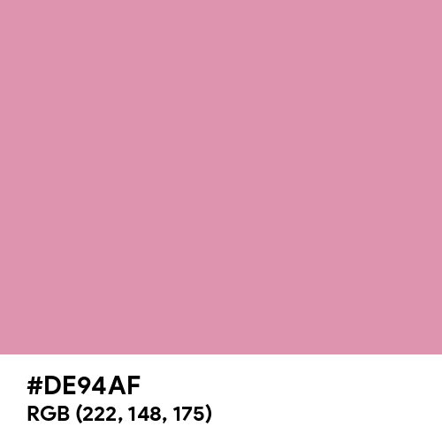 Charm Pink (Hex code: DE94AF) Thumbnail