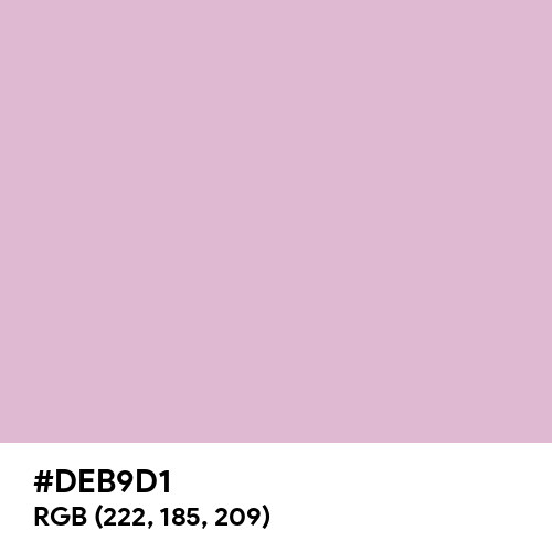 Pink Lavender (Hex code: DEB9D1) Thumbnail