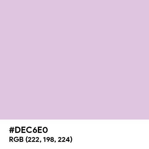 Languid Lavender (Hex code: DEC6E0) Thumbnail