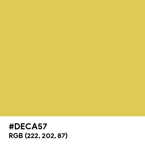 Dull Yellow (Hex code: DECA57) Thumbnail