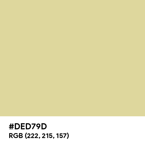 Pale Goldenrod (Hex code: DED79D) Thumbnail