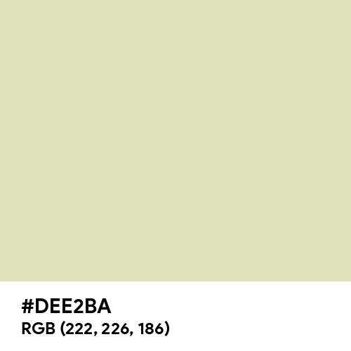 Pale Spring Bud (Hex code: DEE2BA) Thumbnail