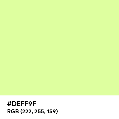 Key Lime (Hex code: DEFF9F) Thumbnail