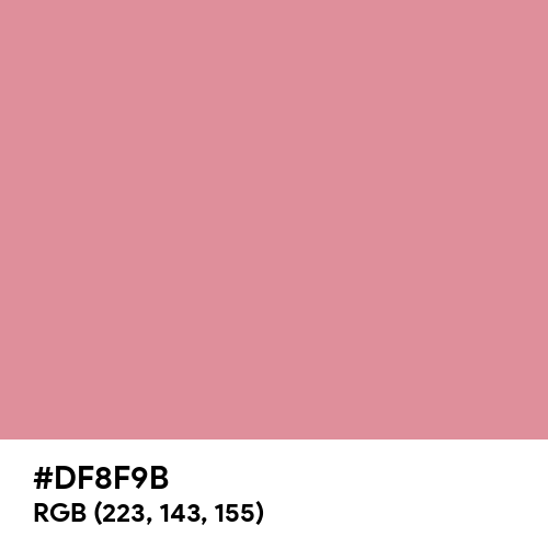 Ruddy Pink (Hex code: DF8F9B) Thumbnail