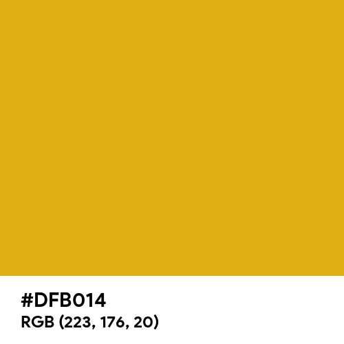 Classic Golden Yellow (Hex code: DFB014) Thumbnail