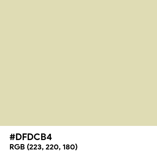 Cookies And Cream (Hex code: DFDCB4) Thumbnail