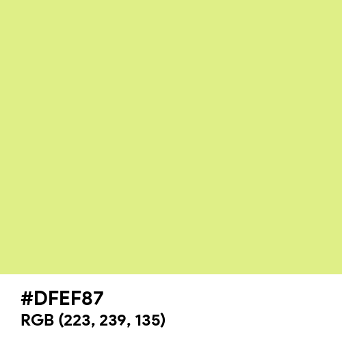 Sunny Lime (Hex code: DFEF87) Thumbnail