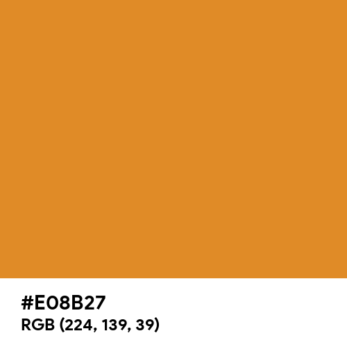 Cadmium Orange (Hex code: E08B27) Thumbnail