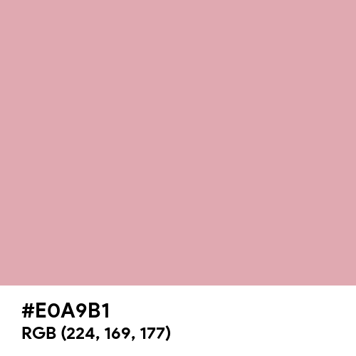 Rouge Pink (Hex code: E0A9B1) Thumbnail