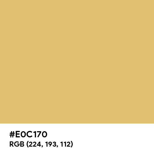 Gilded Gold (Hex code: E0C170) Thumbnail