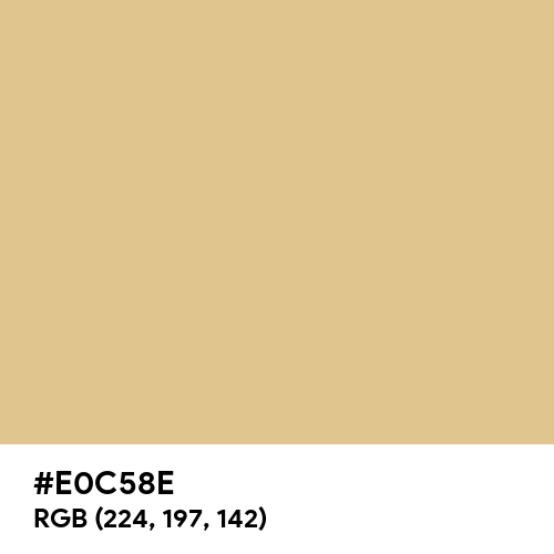 Gold (Crayola) (Hex code: E0C58E) Thumbnail