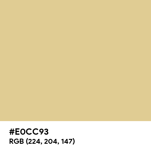 Gold (Crayola) (Hex code: E0CC93) Thumbnail