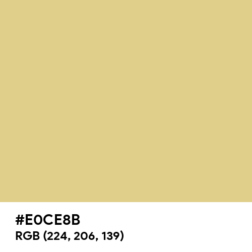 Gold (Crayola) (Hex code: E0CE8B) Thumbnail