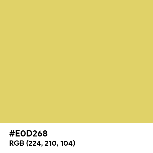 Arylide Yellow (Hex code: E0D268) Thumbnail