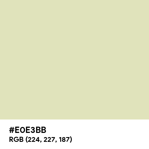 Pale Spring Bud (Hex code: E0E3BB) Thumbnail