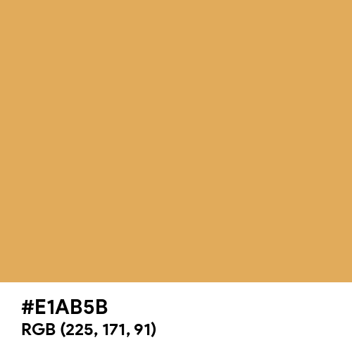 Earth Yellow (Hex code: E1AB5B) Thumbnail