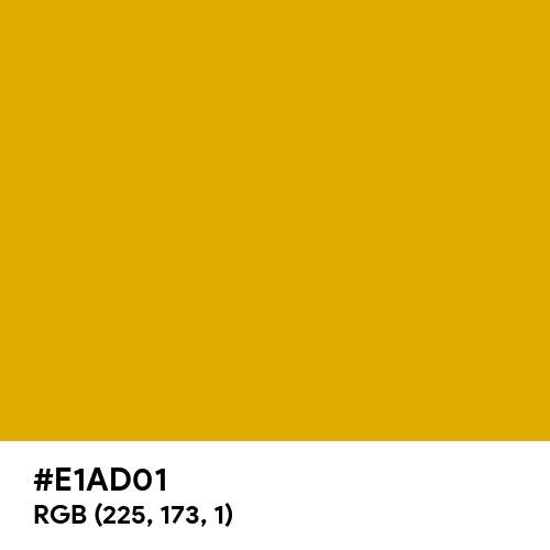 Mustard Yellow (Hex code: E1AD01) Thumbnail